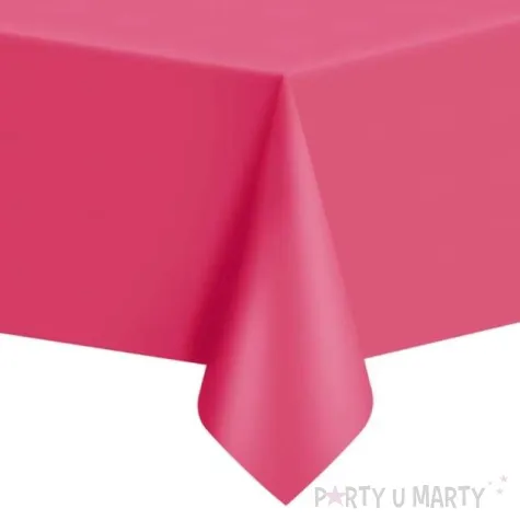 obrus foliowy classic ciemny rozowy partypal 274x137 cm