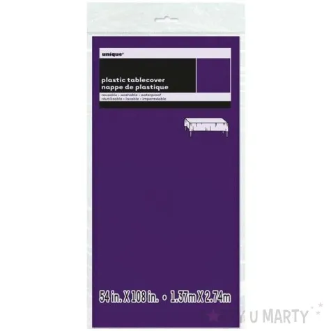 obrus foliowy classic fioletowy unique 274x137 cm