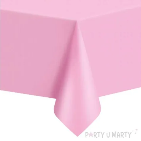 obrus foliowy classic jasny rozowy partypal 274x137 cm