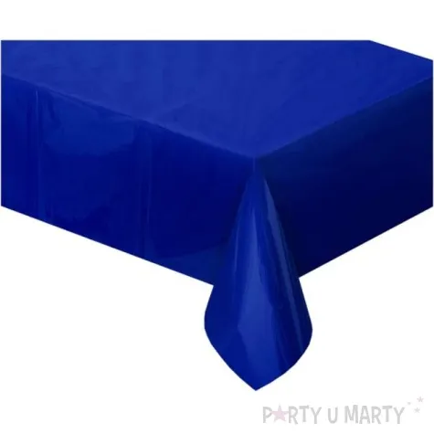 obrus foliowy classic niebieski ciemny metalik godan 183 x 137 cm