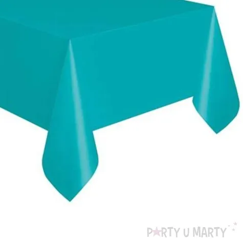 obrus foliowy classic niebieski morski unique 274 x 137 cm