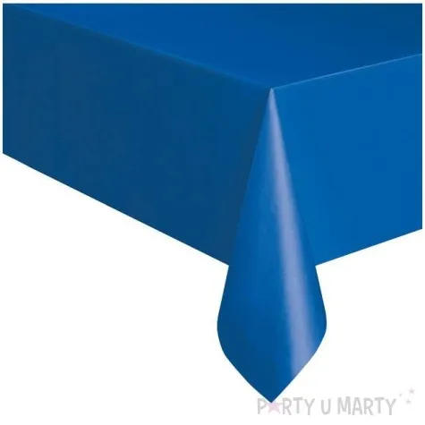 obrus foliowy classic niebieski unique 275x137 cm