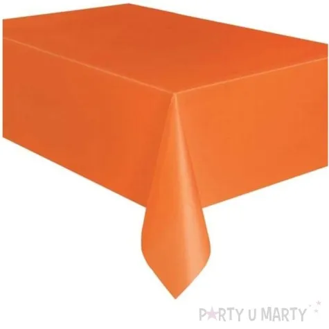 obrus foliowy classic pomaranczowy unique 274 x 137 cm