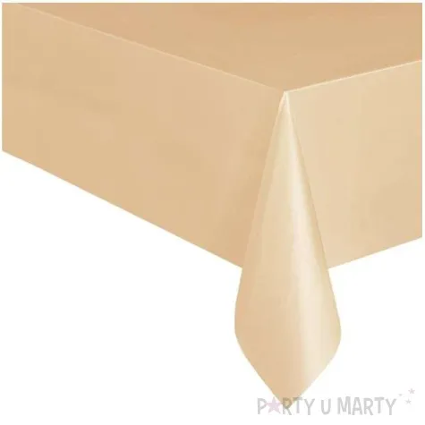 obrus foliowy classic rozowo zloty unique 274x137 cm