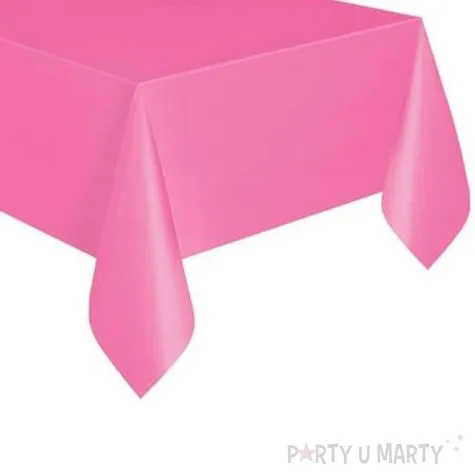 obrus foliowy classic rozowy unique 274 x 137 cm