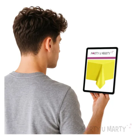 obrus foliowy classic zolty partypal 274x137 cm