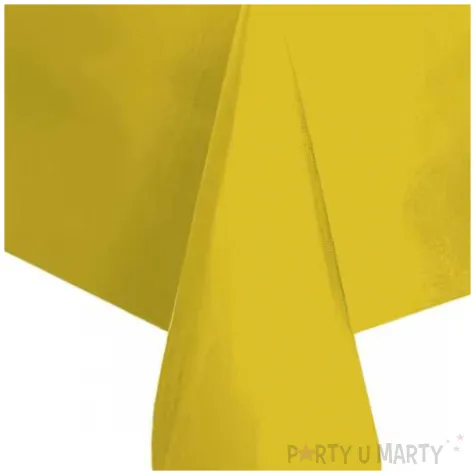 obrus foliowy classic zolty unique 137 x 274cm