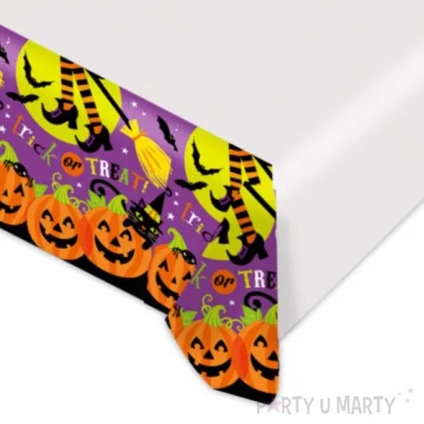 obrus foliowy cukierek albo psikus kolorowy amscan 137 x 260