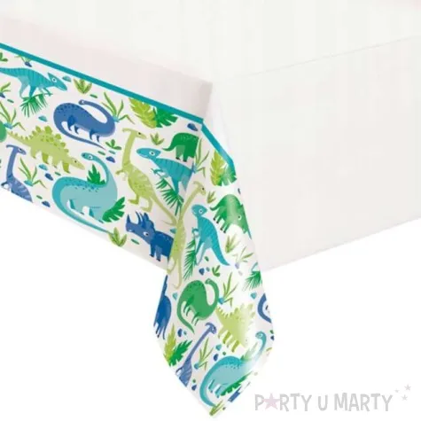 obrus foliowy dinozaury w roslinach mix unique 213 x 137 cm