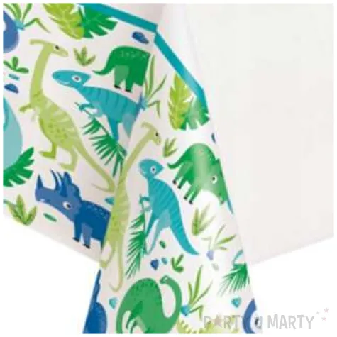 obrus foliowy dinozaury w roslinach mix unique 213 x 137 cm