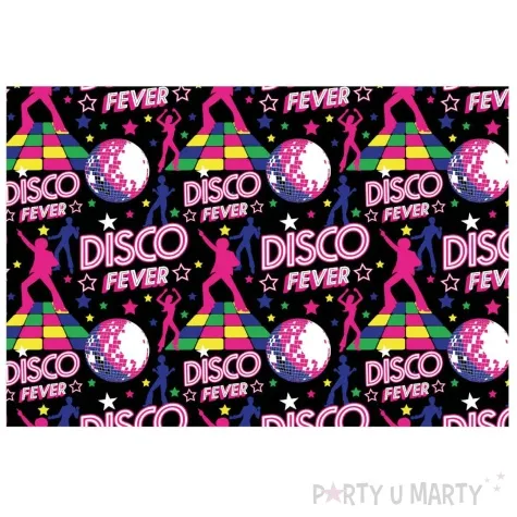 obrus foliowy disco fever lata 80 guirca 274 x 137 cm