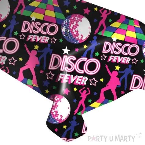 obrus foliowy disco fever lata 80 guirca 274 x 137 cm