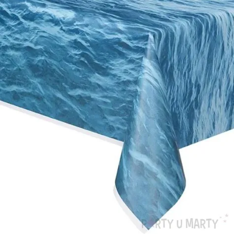obrus foliowy fale oceanu niebieski unique 137x213 cm