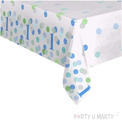 obrus foliowy first birthday unique 213x137 cm