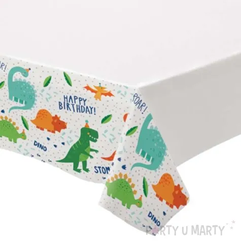 obrus foliowy happy birthday dinozaury amscan 137 x 260 cm