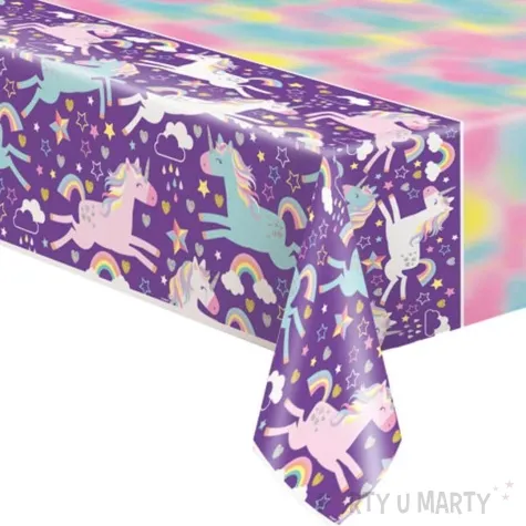 obrus foliowy jednorozec unique 213x137 cm