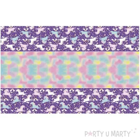 obrus foliowy jednorozec unique 213x137 cm