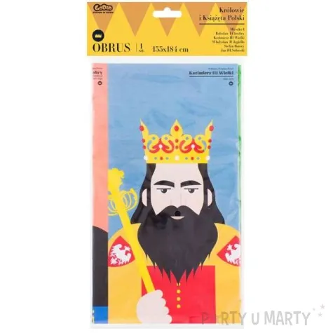 obrus foliowy krolewska impreza godan 182x132 cm