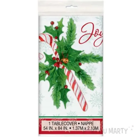 obrus foliowy laska cukrowa unique 213 x 137 cm