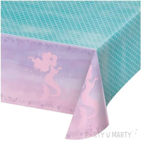 obrus foliowy mermaid shine creative converting 259 x 137 cm