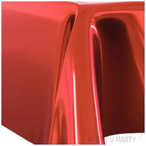 obrus foliowy metaliczny czerwony primot 137x183 cm