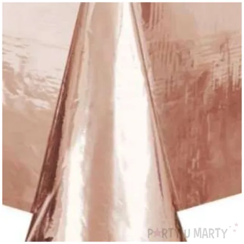 obrus foliowy metaliczny rozowe zloto dekoracjepolska 137 x 274 cm