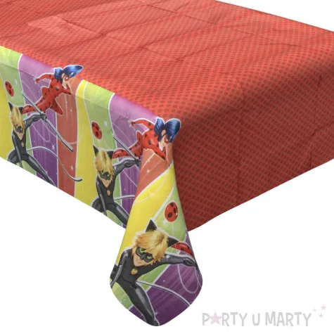 obrus foliowy miraculous biedronka party factory 180x120 cm