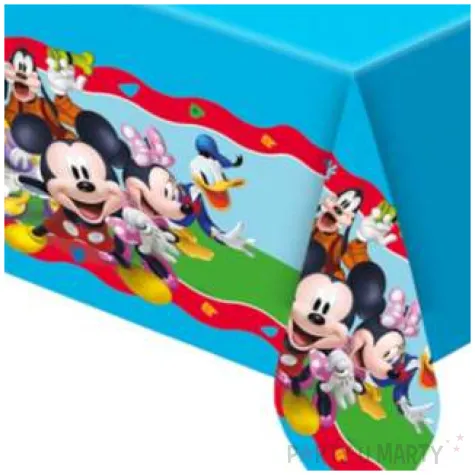 obrus foliowy myszka mickey rock the house procos 180x120 cm