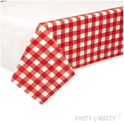 obrus foliowy piknikowa krata amscan 259x137 cm
