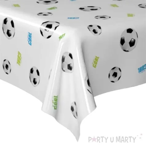 obrus foliowy pilka nozna goal bialy czarny arpex 120 x 100 cm