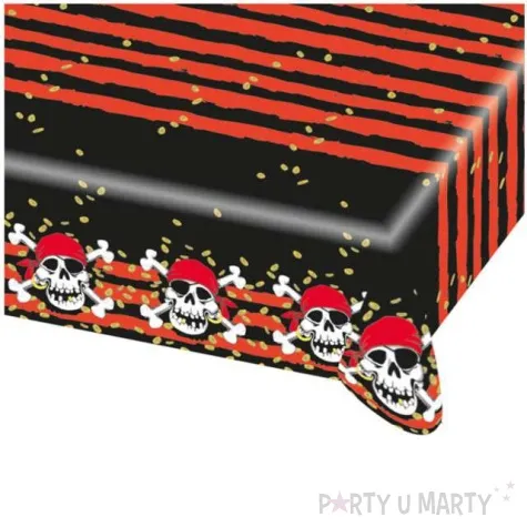 obrus foliowy piraci jolly roger amscan 180x120 cm
