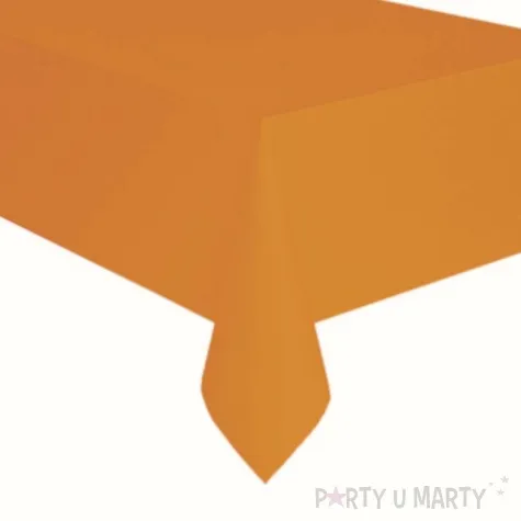 obrus foliowy pumpkin pomaranczowy amscan 274x137 cm