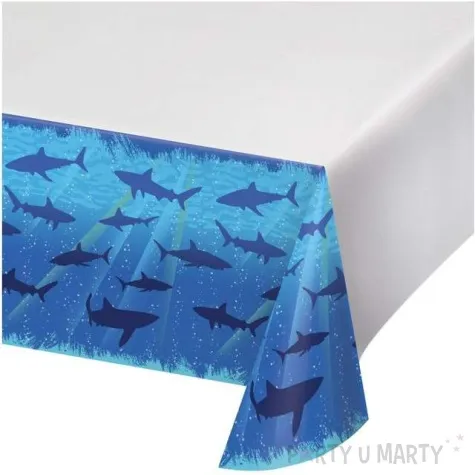 obrus foliowy rekin sharky creative converting 274 x 137 cm