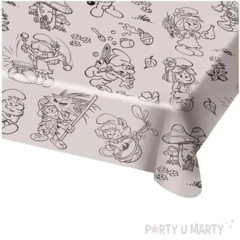 obrus foliowy smerfy 180 x 130 cm