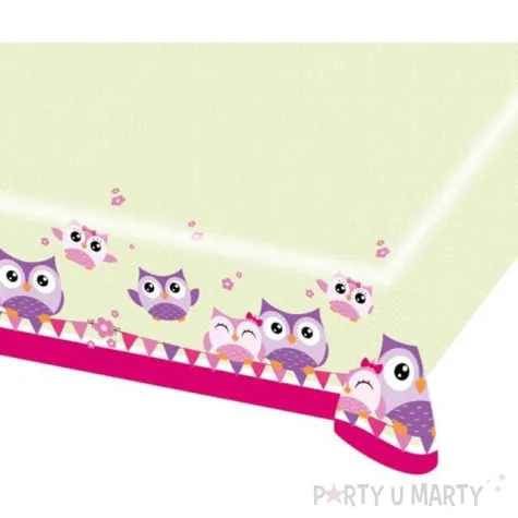 obrus foliowy sowki amscan 120 x 180 cm