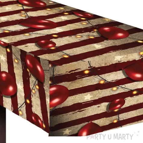 obrus foliowy straszny klaun halloween guirca 137x274 cm