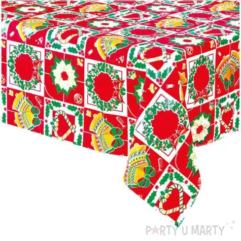 obrus foliowy swiateczny klimat guirca 178 x 132 cm