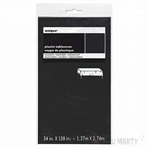 obrus foliowy unique czarny 137x274 cm compact