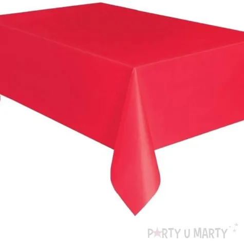 obrus foliowy unique czerwony 274 x 137 cm