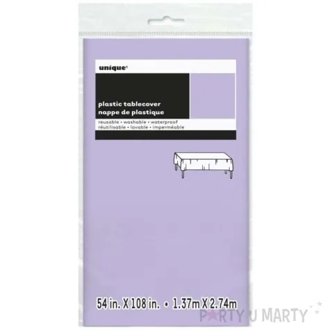 obrus foliowy unique lawendowy 137x274 cm compact