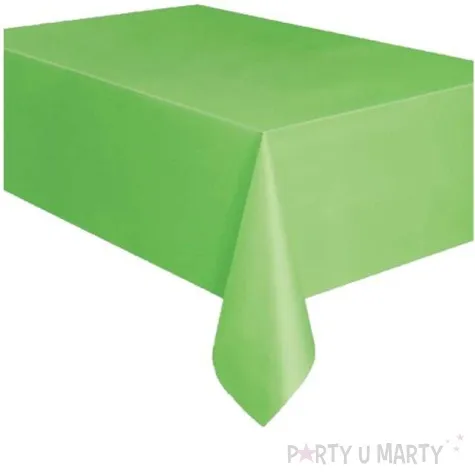 obrus foliowy unique limonkowy 274 x 137 cm