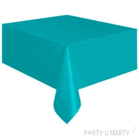 obrus foliowy unique turkusowy 137x274 cm compact