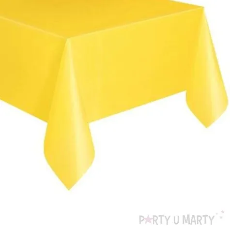 obrus foliowy unique zolty 274 x 137 cm