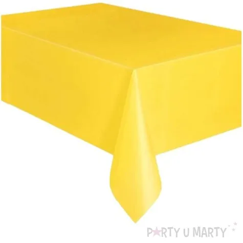 obrus foliowy unique zolty ciemny 274 x 137 cm