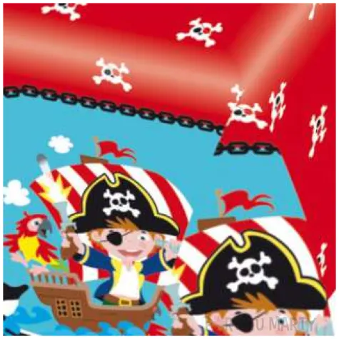 obrus foliowy wyspa piratow amscan 180 x 120 cm