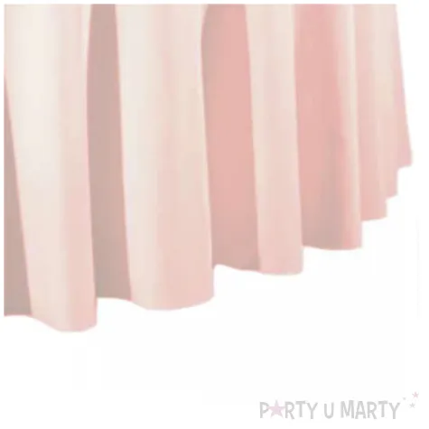 obrus materialowy okragly brudny roz matowy partydeco 230 cm