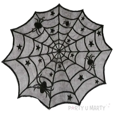 obrus pajeczyna i pajaki halloween guirca 100x100 cm