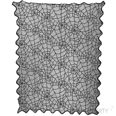 obrus pajeczyna koronka czarny guirca 100 x 75 cm