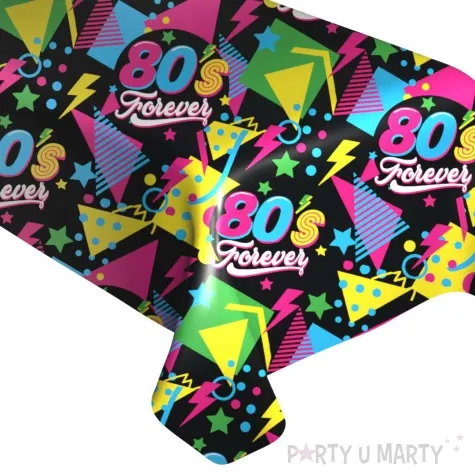 obrus papierowy 80s forever lata 80 guirca 274 x 137 cm