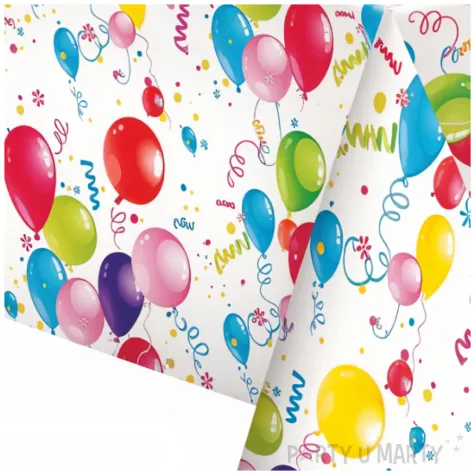 obrus papierowy baloniki maki 180 x 120 cm